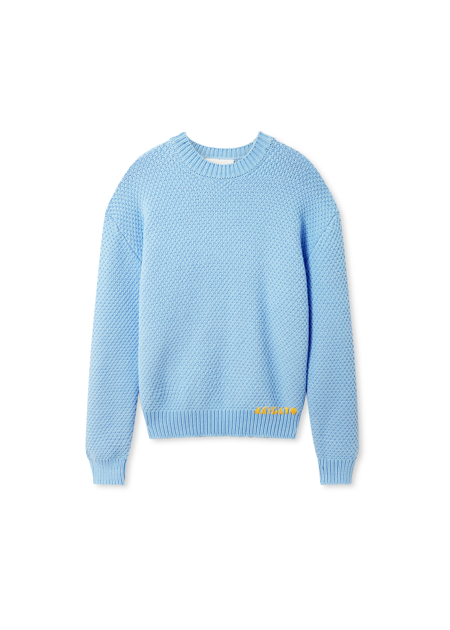 Sveter AXEL ARIGATO Block Knit Crew Neck Sweater Modrá | A3331002, 1