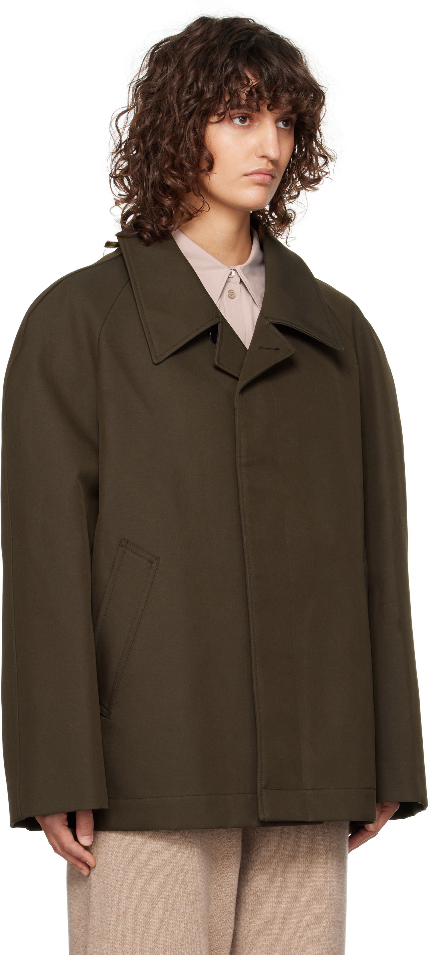 Bunda LEMAIRE Car Oversized Jacket Zelené | OW1112 LF1297, 1