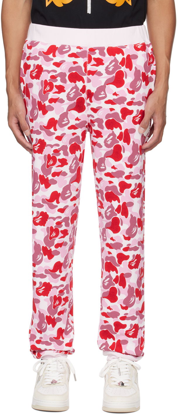 Tepláky BAPE ABC Camo Crystal Stone Sweatpants Ružová | 001PTJ801020M, 0
