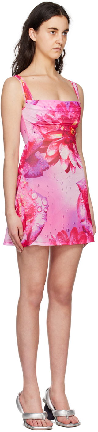 Šaty Miaou Miaou Ginger Floral Print Mini Dress Ružová | 5018PM1DYR, 1