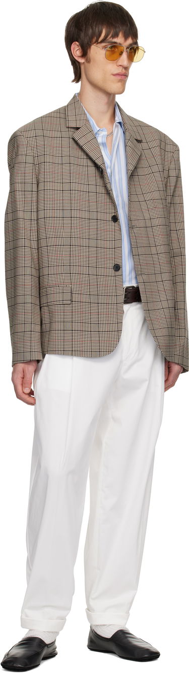 Nohavice Dolce & Gabbana Pleated Trousers Biela | GP10DTFUFNV, 3