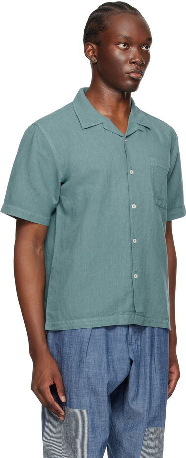 Košeľa Universal Works Universal Works Road Linen Shirt Zelené | P3067, 1