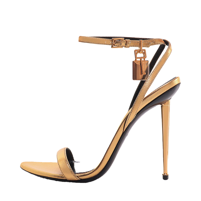 Tenisky a topánky Tom Ford Metallic Leather Padlock Sandals Metalická | W2272LSP014G1Y004