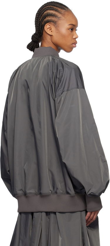 Bomber bunda Yohji Yamamoto Yohji Yamamoto R-Belted Bomber Jacket Šedá | FT-J54-600, 2