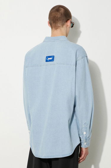 Košeľa AAPE by A Bathing Ape AAPE Regular Fit Denim Shirt Modrá | AAPSTM8472XXM, 2