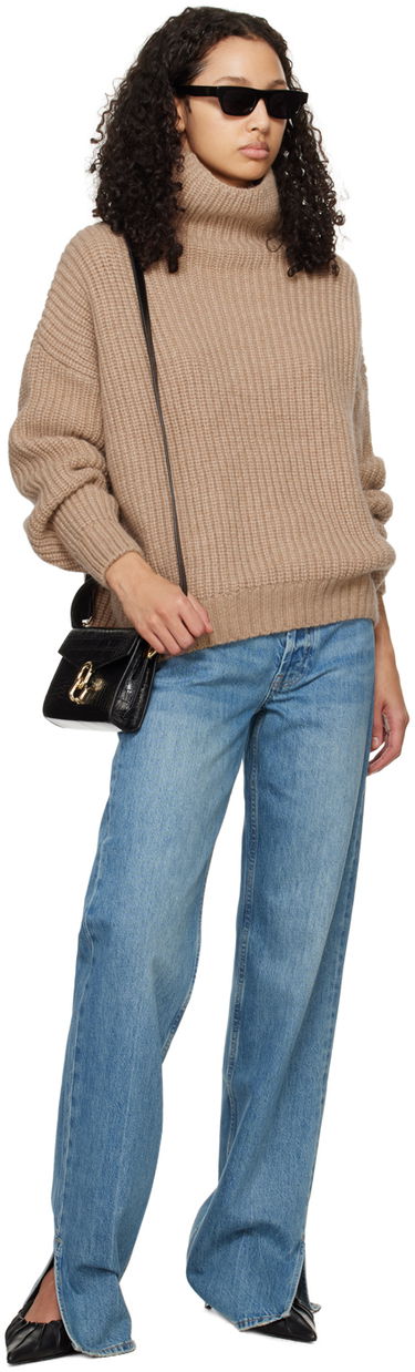 Kabelka Anine Bing Mini Colette Croc-Effect Leather Shoulder Bag Čierna | A-13-2119-000, 3