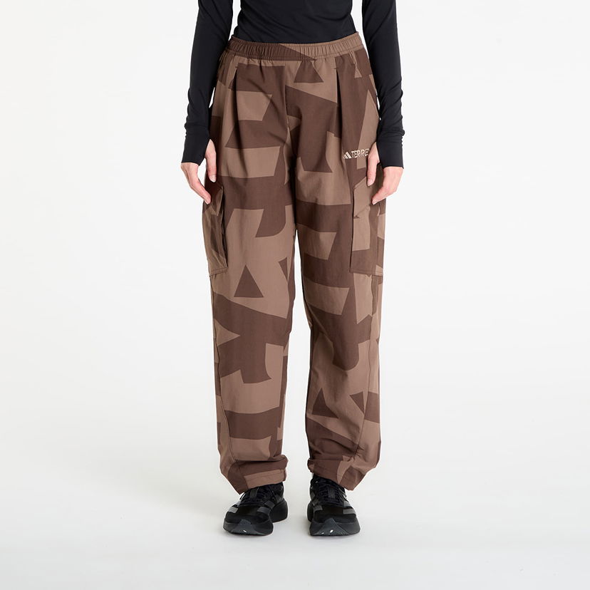 Cargo nohavice adidas Performance Terrex Xploric Cargo Joggers Hnedá | JM9860