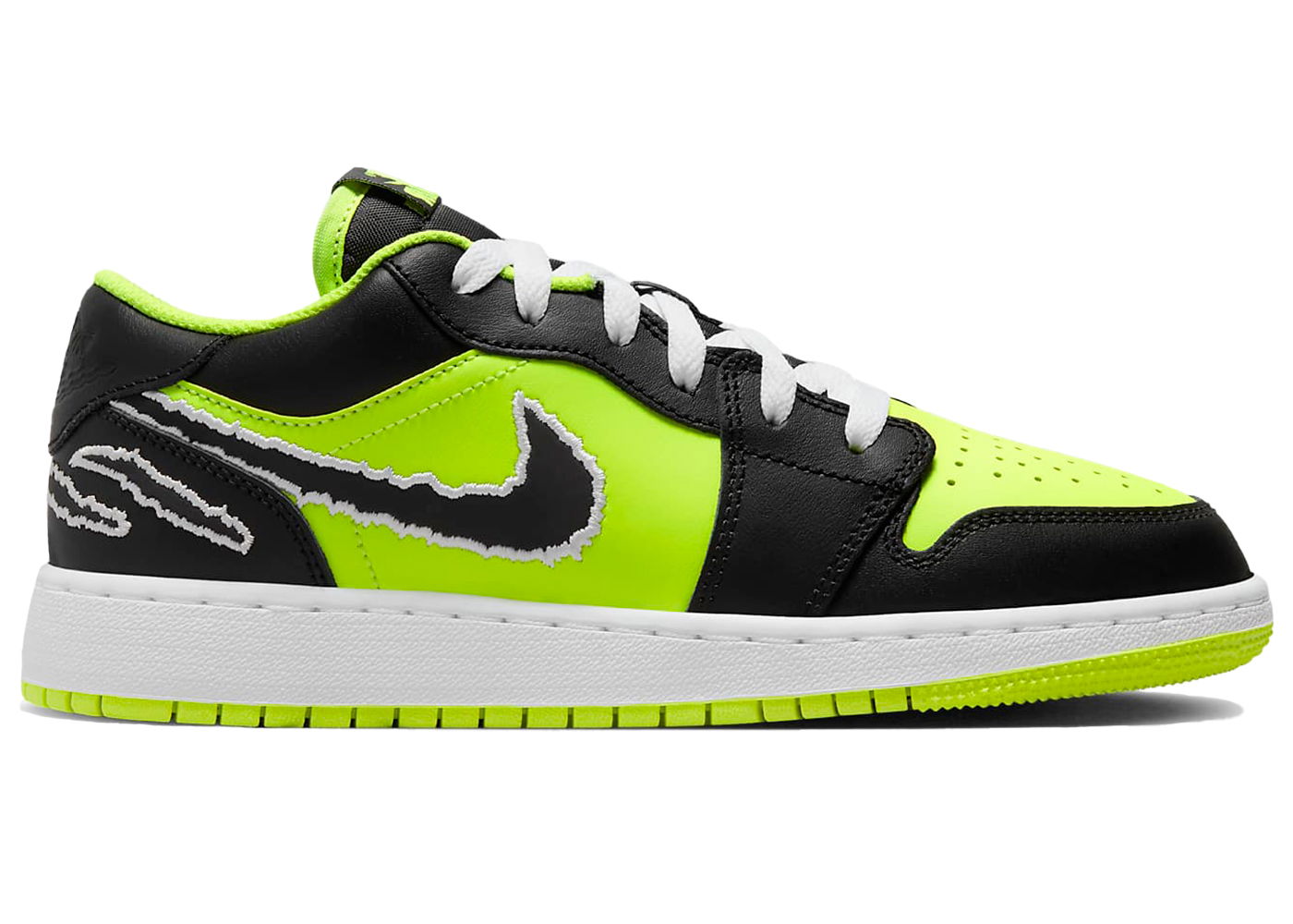 Air Jordan 1 Low SE Black Cat Volt