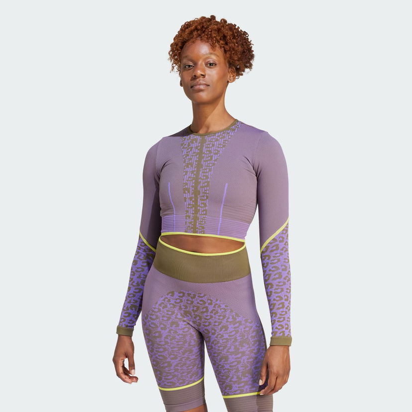 Crop Top adidas Originals by Stella McCartney TrueStrength Seamless Yoga Fialová | HY1127