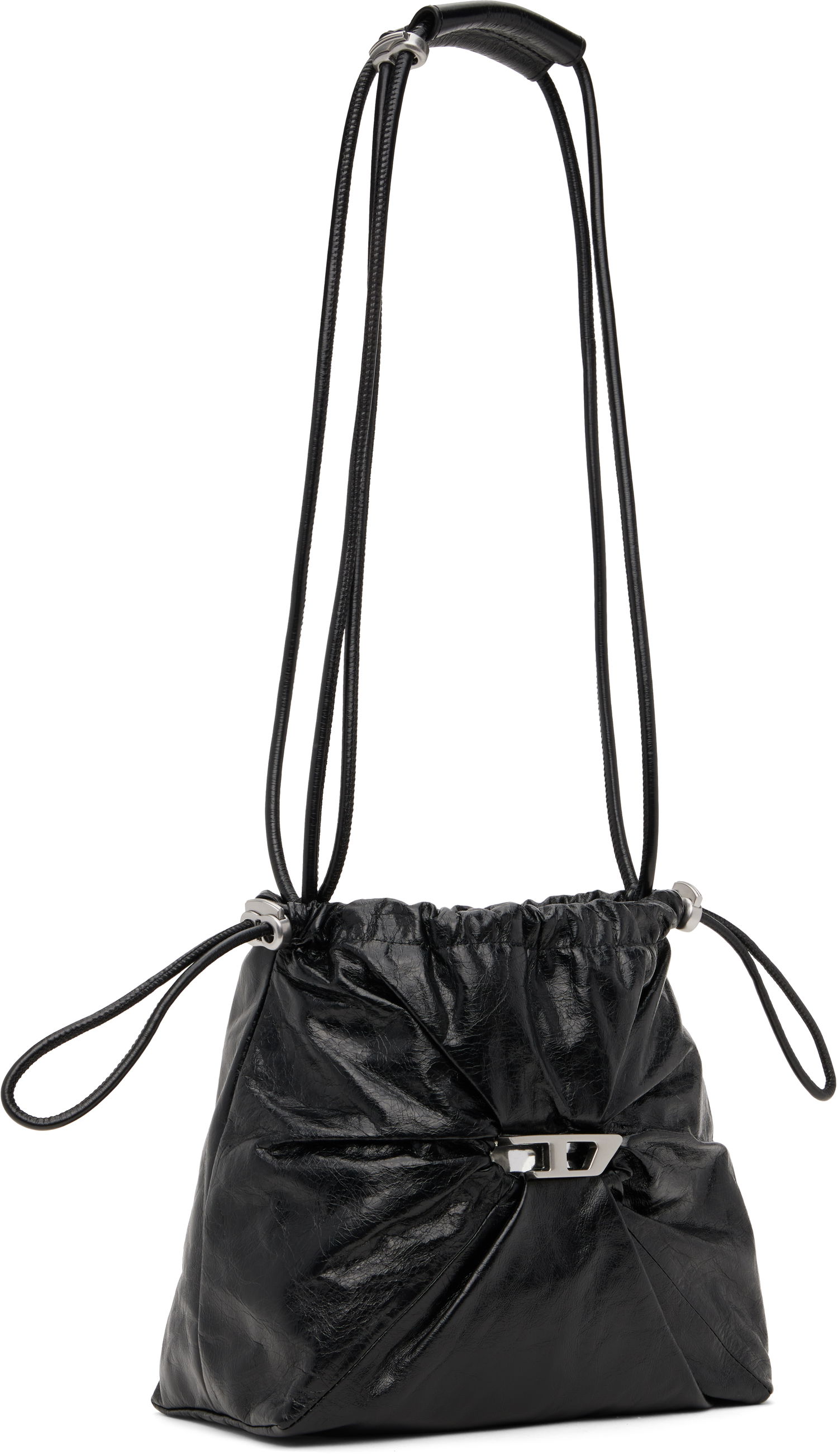 Taška cez rameno Diesel Scrunch-D Bucket Bag Čierna | X10325 P1003, 1