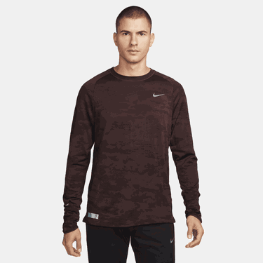 Tričko Nike M NK TFADV RUN DVN LS Vínová | fb8538-227, 2