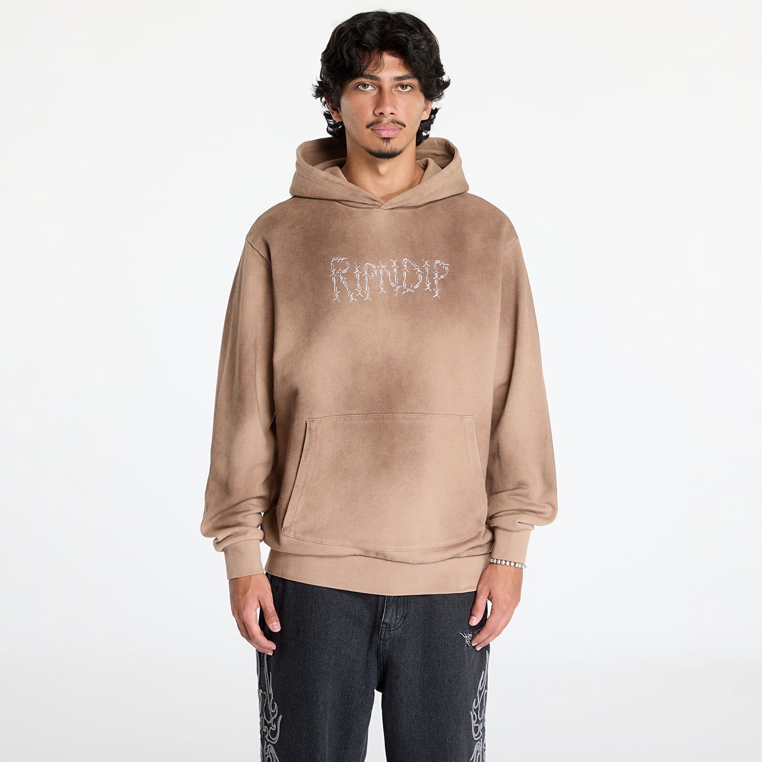 Mikina RIPNDIP Keep Out Hoodie Almond Béžová | RNDFAL24118, 0