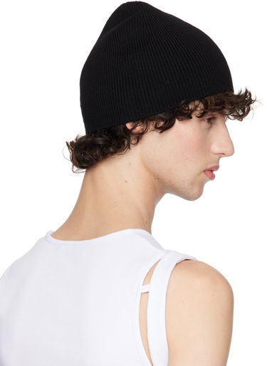 Kulicha HELIOT EMIL Knit Beanie With Logo Trim Čierna | PREAW24_16_107_BLK01, 2