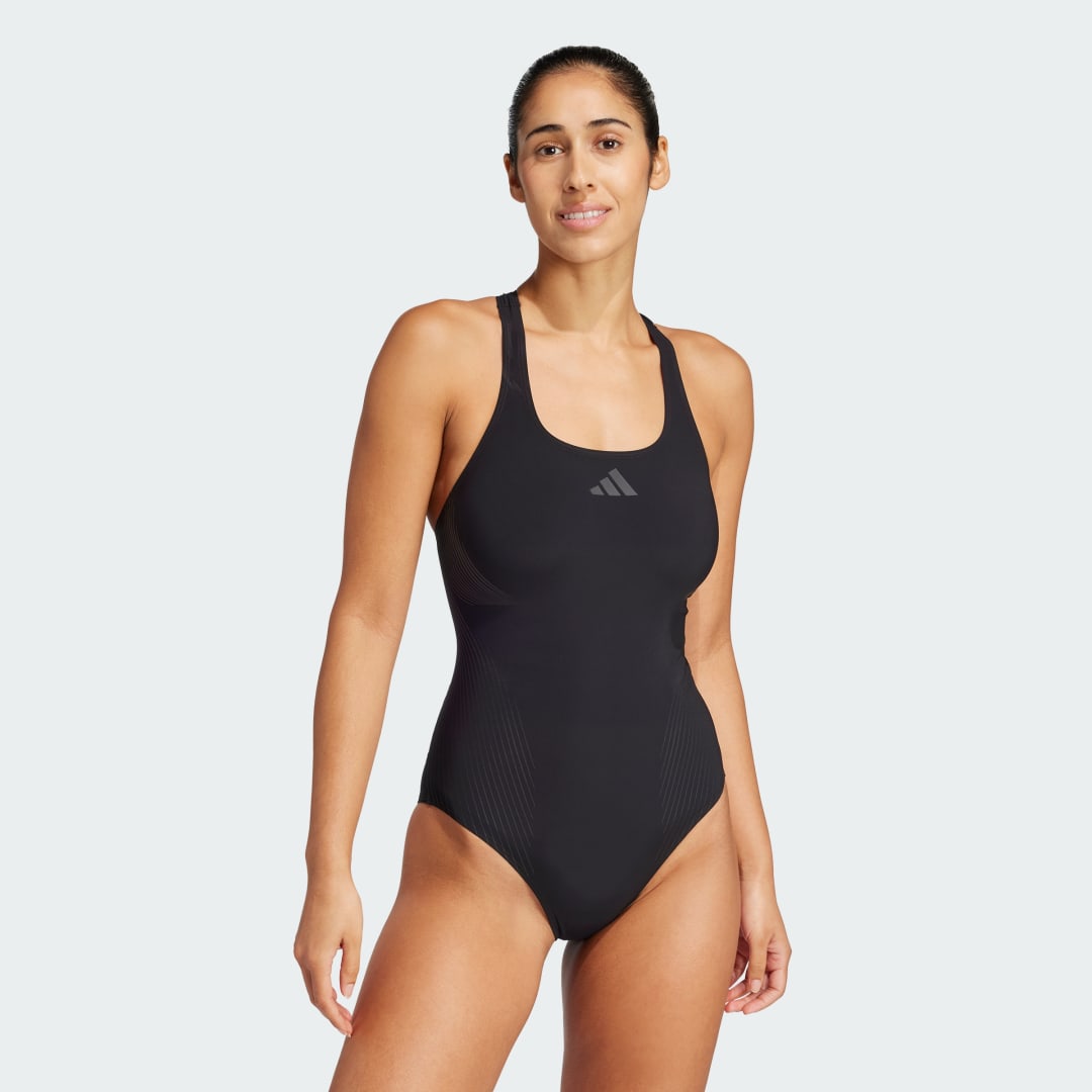 Plavky adidas Performance Training Y-Back One Piece Swimsuit Čierna | JN6926, 0