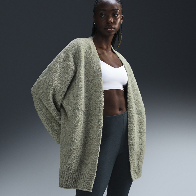 Sveter Nike Cardigan Cozy Zelené | FZ1711-370