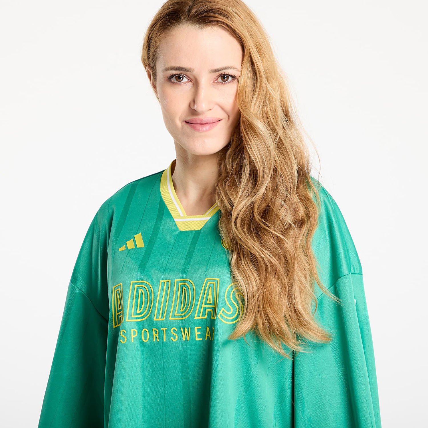Dres adidas Performance Tiro Cut 3 Stripes Oversized Mesh Cropped Jersey Zelené | JG4096, 1