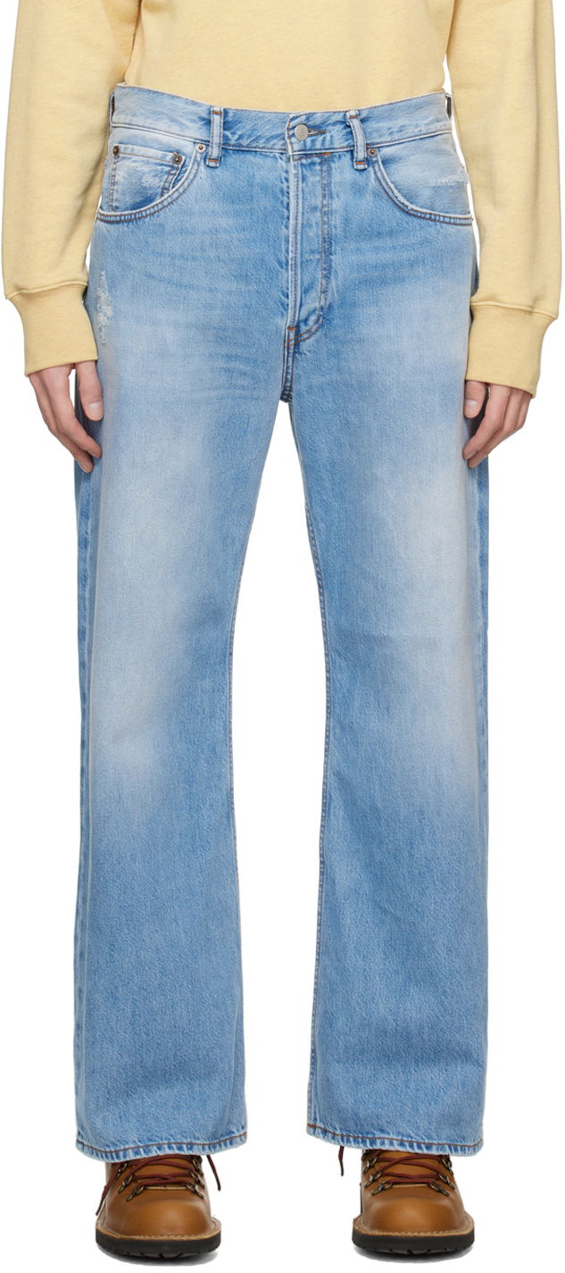 Džínsy Acne Studios Loose Fit Jeans Modrá | B00277-, 0