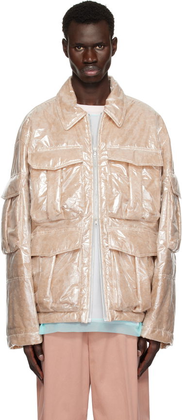 Bomber bunda Dries Van Noten Dries Van Noten Puffed Nylon Jacket Béžová | 251-020526-1257, 0