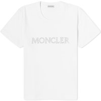 Tričko Moncler Crystal Logo T-Shirt Biela | 8C000-829HP-14-033, 1