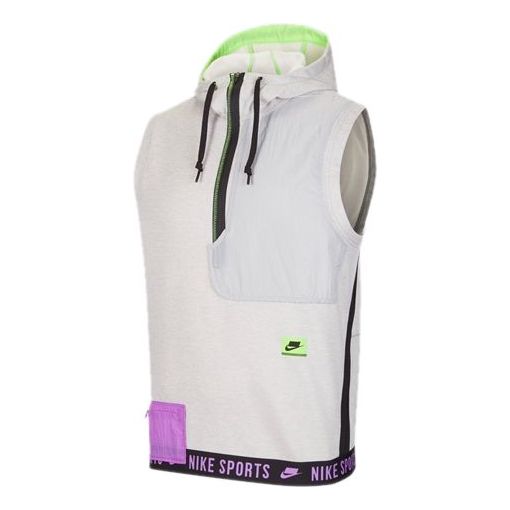 Vesta Nike Therma Sports Sleeveless Hoodie Šedá | CV7742-050, 0