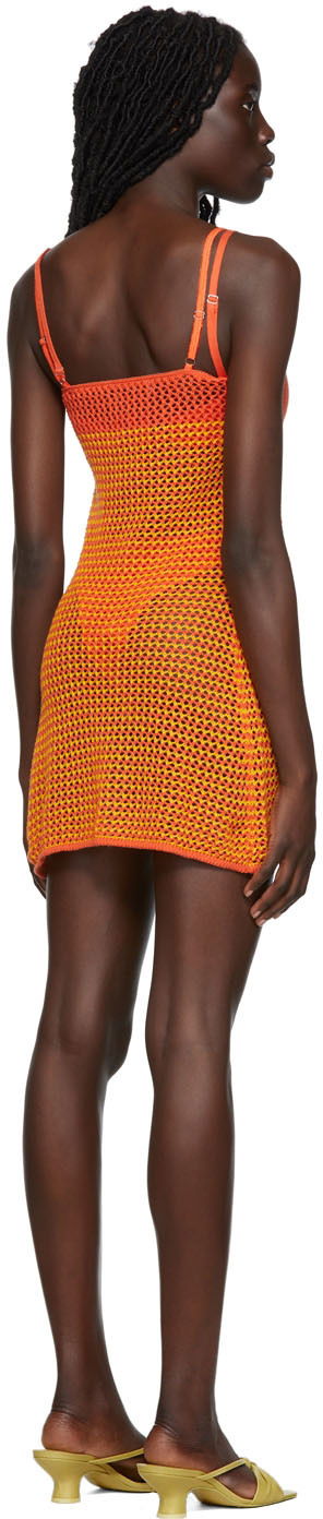 Plavky GUIZIO Guizio Crochet Camisole Mini Dress Oranžová | TCC 1, 2
