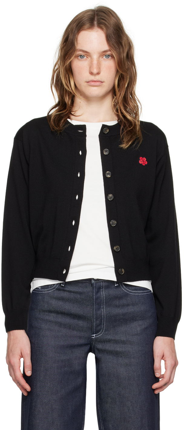 Sveter KENZO Black Paris Boke Flower Cardigan Čierna | FE62CA4763LB, 0