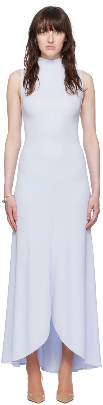 Šaty Courrèges Mock Neck Maxi Dress Modrá | 224JRO425JS0066, 0