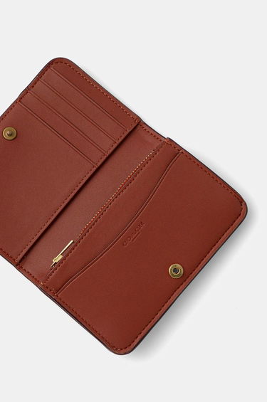 Peňaženka Coach Coach Leather Card Case Hnedá | CR542, 1