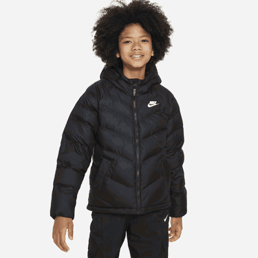 Prešívaná bunda Nike Nike Sportswear Hooded Synthetic-Fill Jacket Čierna | FN7730-010, 0