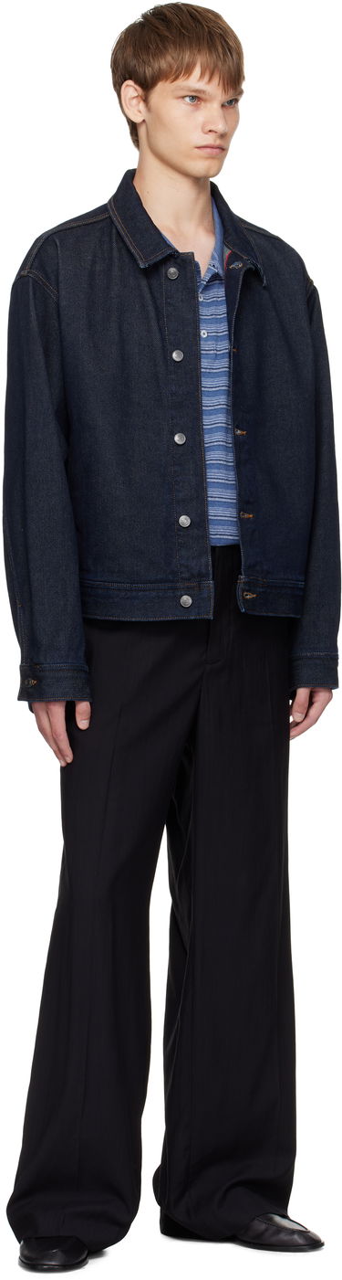 Bunda BOSS Hugo Regular-Fit Denim Jacket Modrá | 50547402, 3