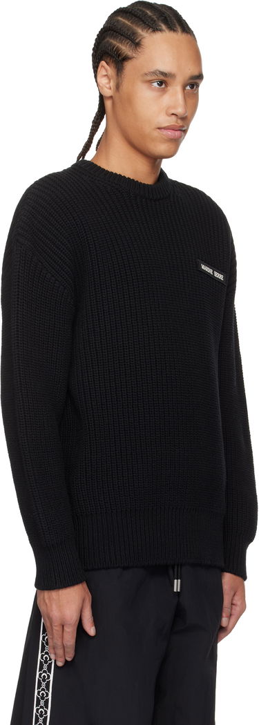 Sveter Marine Serre Marine Serre Knit Crewneck Sweater Čierna | UTK003A CKNI0529, 1