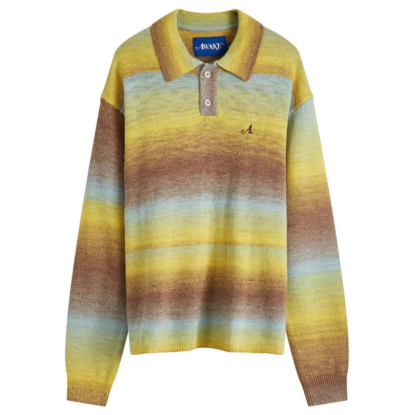 Sveter Awake NY Ombre Polo Jumper Rôznofarebný | AWK-FW24-KN002-MUL