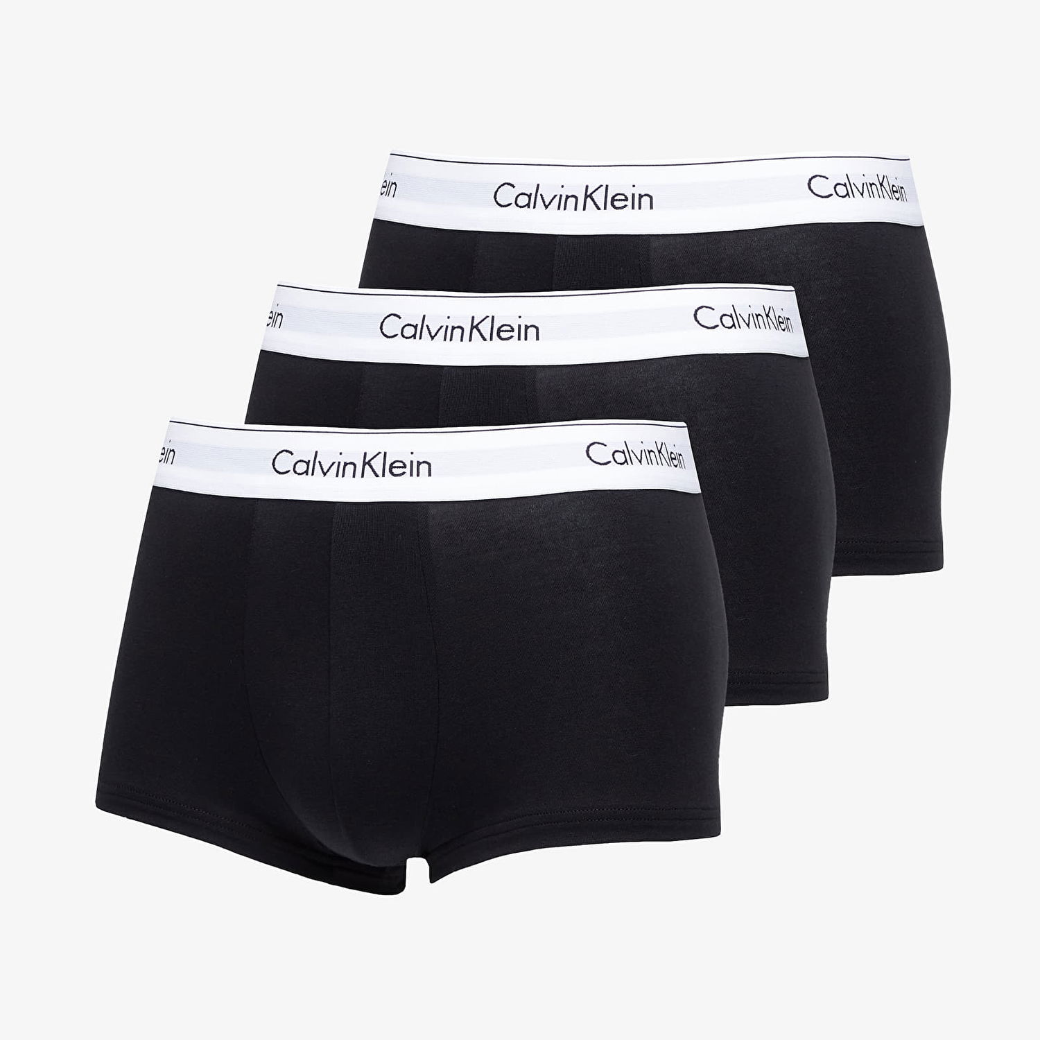 Boxerky CALVIN KLEIN Modern Cotton Stretch Low Rise Trunk 3-Pack Čierna | NB1085A 001, 0