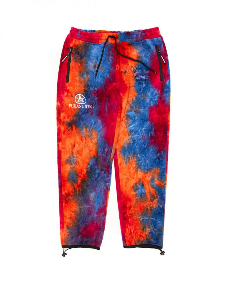 Tepláky Pleasures Orange Caffeine Polar Fleece Pants Rôznofarebný | P21F003, 0