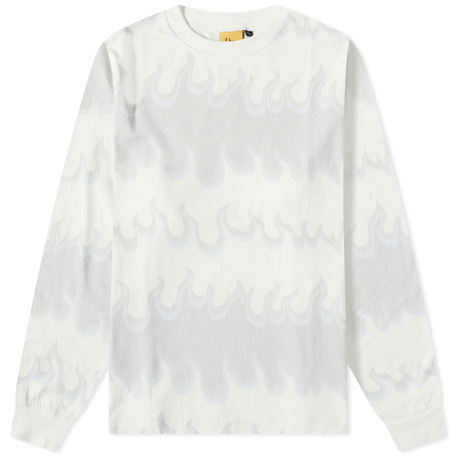 Space Flame LS Shirt White