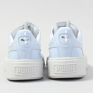 Tenisky a topánky Puma Basket Platform Patent Wn's oatmeal - oatmeal Modrá | 363314 02, 3