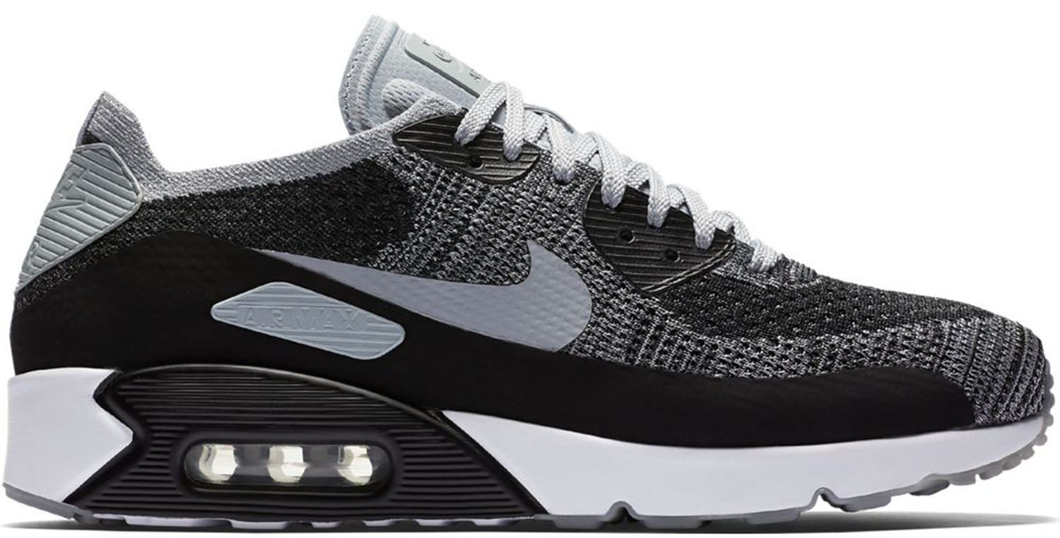 Tenisky a topánky Nike Air Max 90 Ultra 2.0 Flyknit Black Wolf Grey Čierna | 875943-005, 0