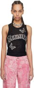 Butterflies Rhinestone Tank Top