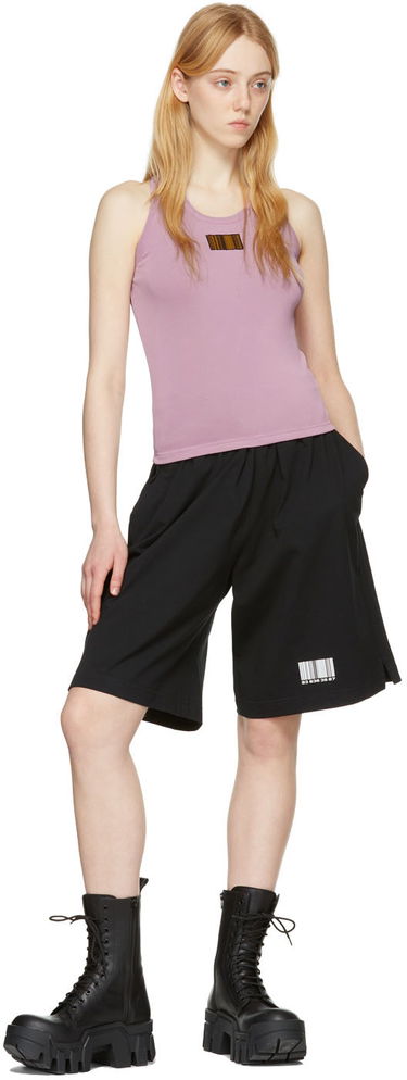 Tielko VETEMENTS VTMNTS Barcode Tank Top Fialová | VL12TR840L, 3