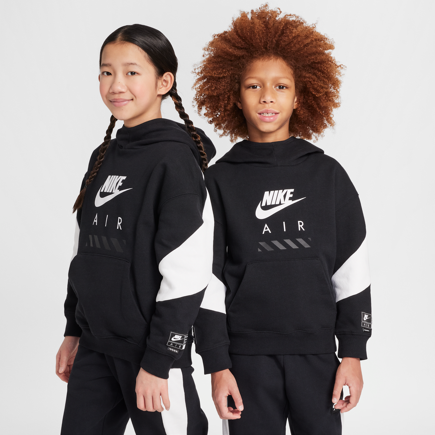 Mikina Nike Nike Air Fleece Hoodie Čierna | HF8812-010, 1