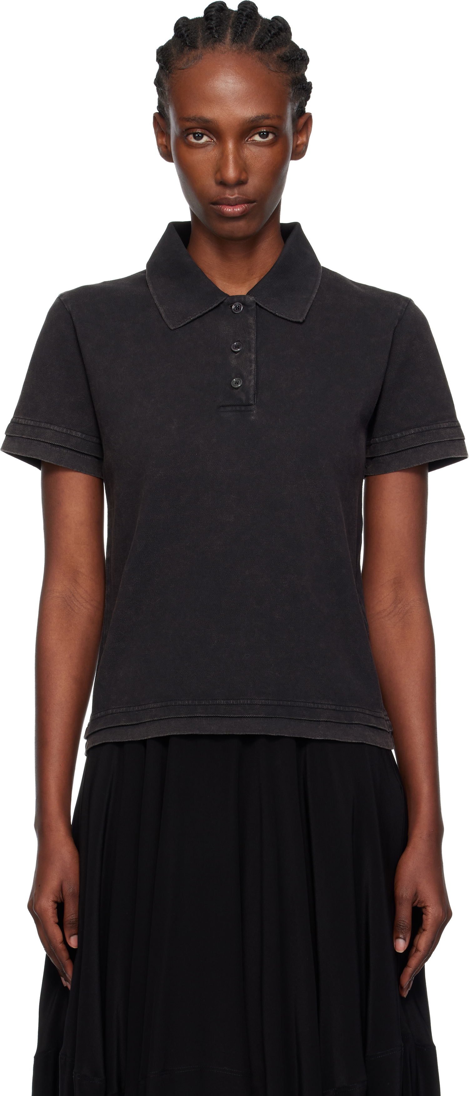 Polo tričko JW Anderson JW Anderson Layered Short Sleeve Polo Čierna | JO0277-PG1808, 0