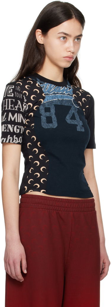 Tričko Marine Serre Marine Serre Regenerated World Peace Graphic Baby Fit T-shirt Rôznofarebný | WTT001A UJER0003, 4