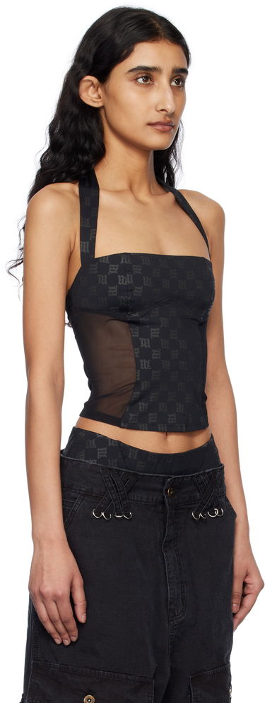 Tielko MISBHV MISBHV Halter Neck Shape Up Tank Top Čierna | 250W107, 1