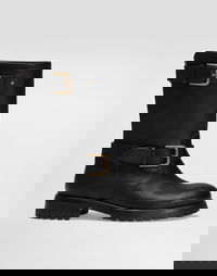 Dolce & Gabbana Calfskin Biker Boots