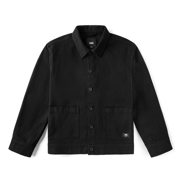 Košeľa Vans Embroidered Logo Jacket Čierna | VN0A4URFBLK, 0