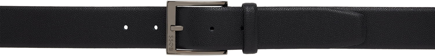 Opasok BOSS BOSS Pebble Grained Leather Belt Čierna | 50537168, 0