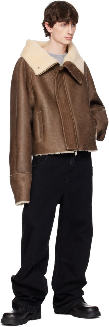 Bomber bunda Entire Studios Entire Studios Bulk Shearling Jacket Hnedá | ESU-S25-13014-CO, 3