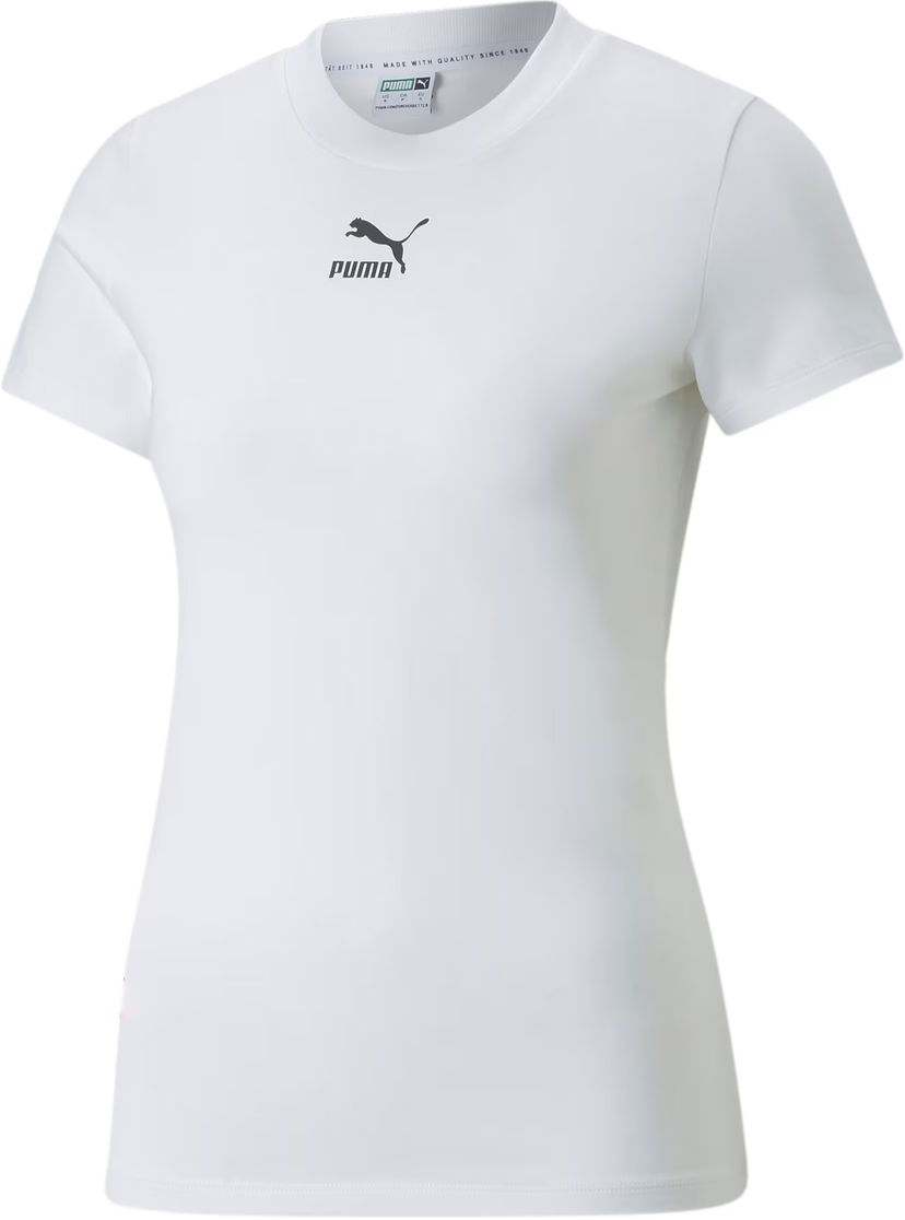 Tričko Puma Classics Slim T-Shirt Biela | 535610-002