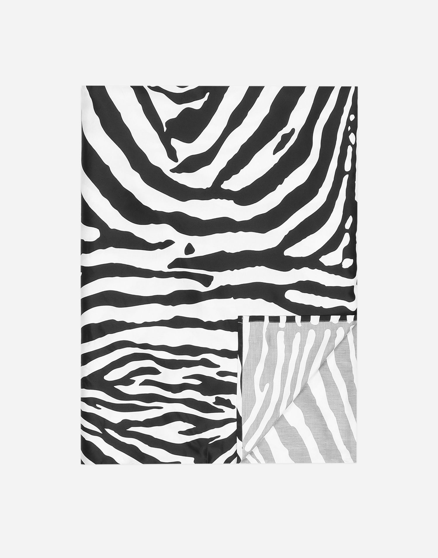 Home decor Dolce & Gabbana Dolce & Gabbana Cotton Sateen Zebra Print Fitted Sheet Bedding Rôznofarebný | TCE048TCAKFUZ003, 1