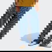 Allover Print Monogram Straight-Leg Jeans